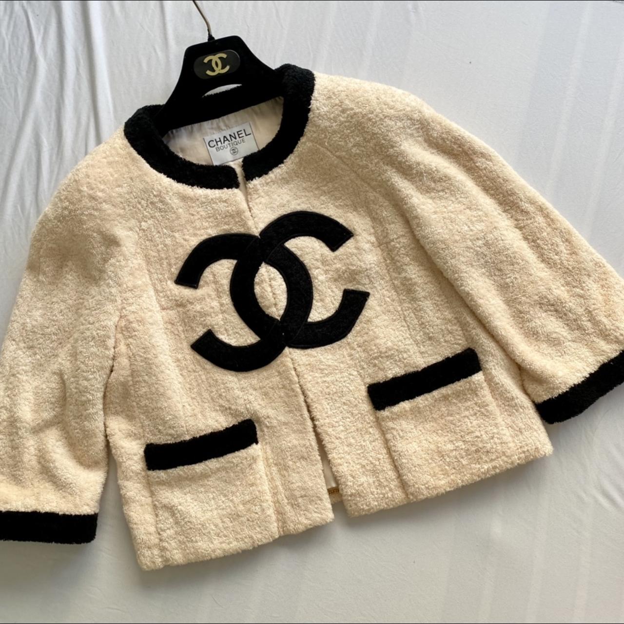 Magnificent Vintage Chanel Terrycloth Jacket in size