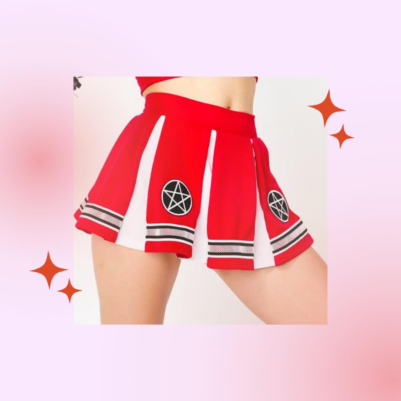 Halloween Cheerleader Pleated Mini Skirt Costume... Depop