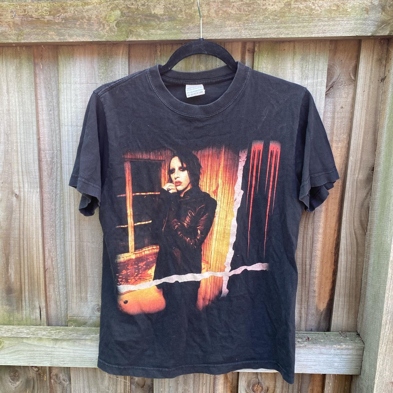 Marilyn Manson world tour shirt. Size small. 100%... - Depop