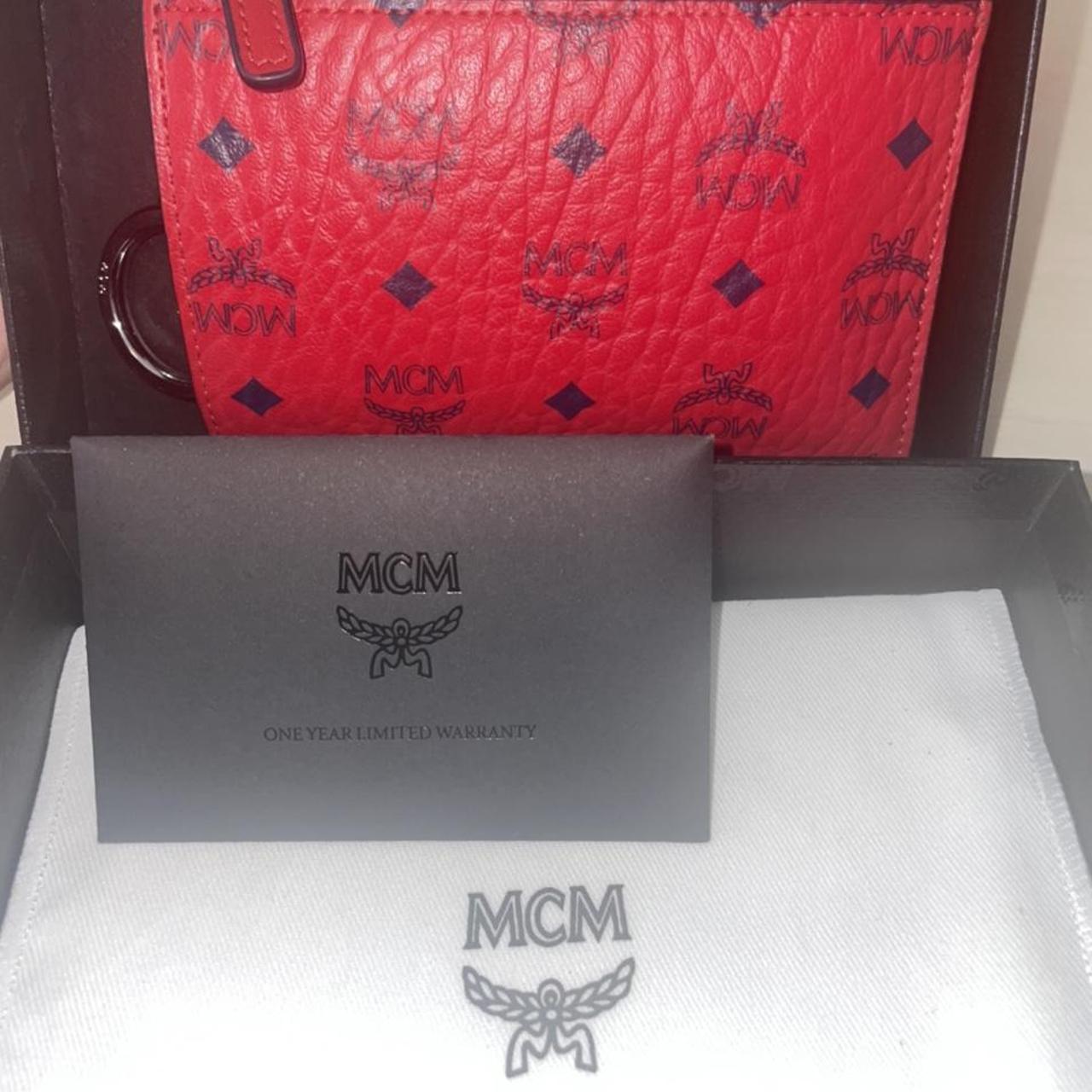 MCM Women's Red Wallet-purses | Depop