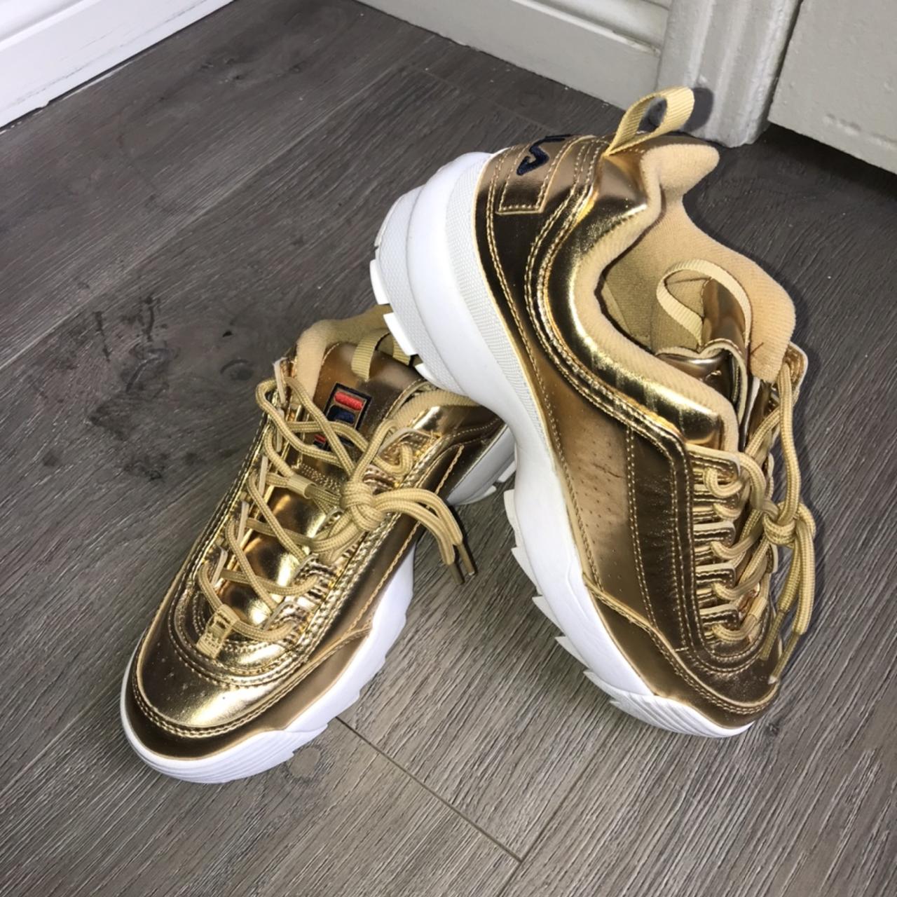 GOLD LIMITED EDITION FILA SHOES Brand New Gold