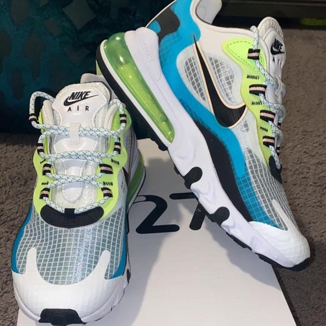 air max 270 react white and grey