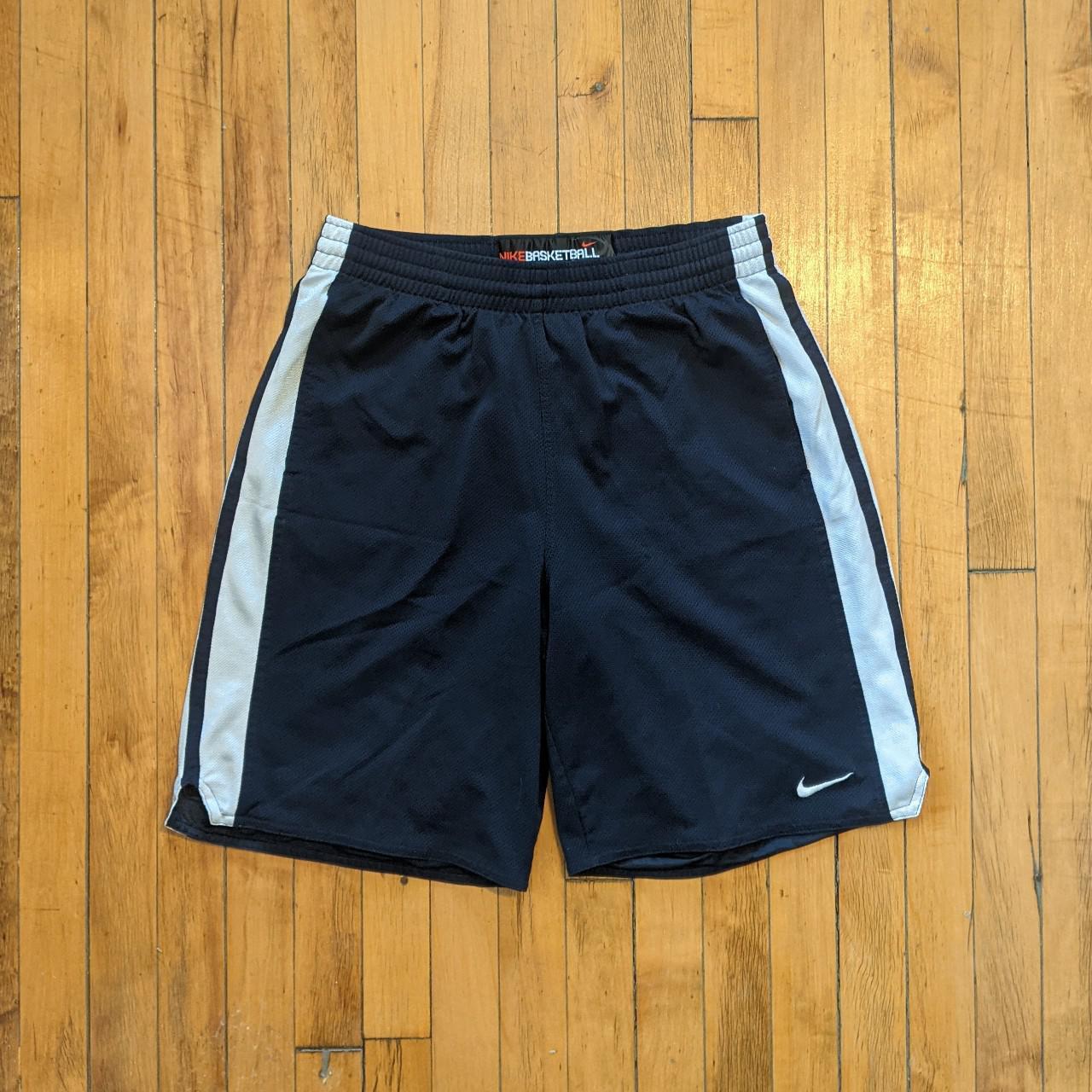 Y2K Nike basketball shorts with drawstring and... - Depop