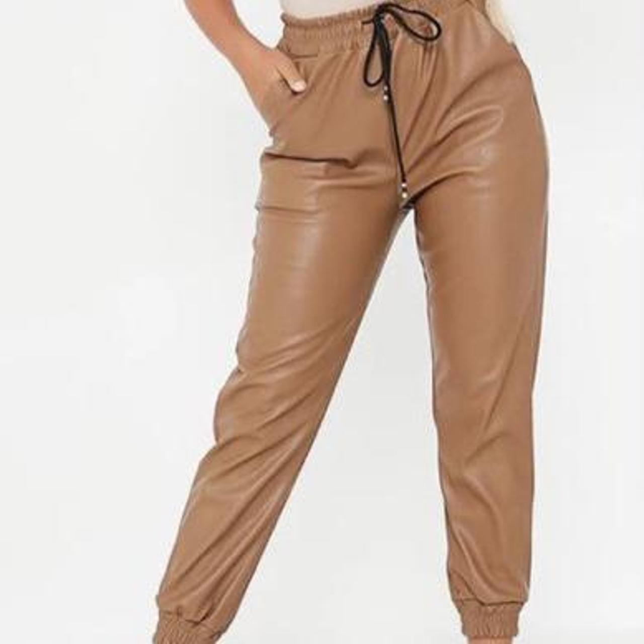 I saw it first leather joggers sale