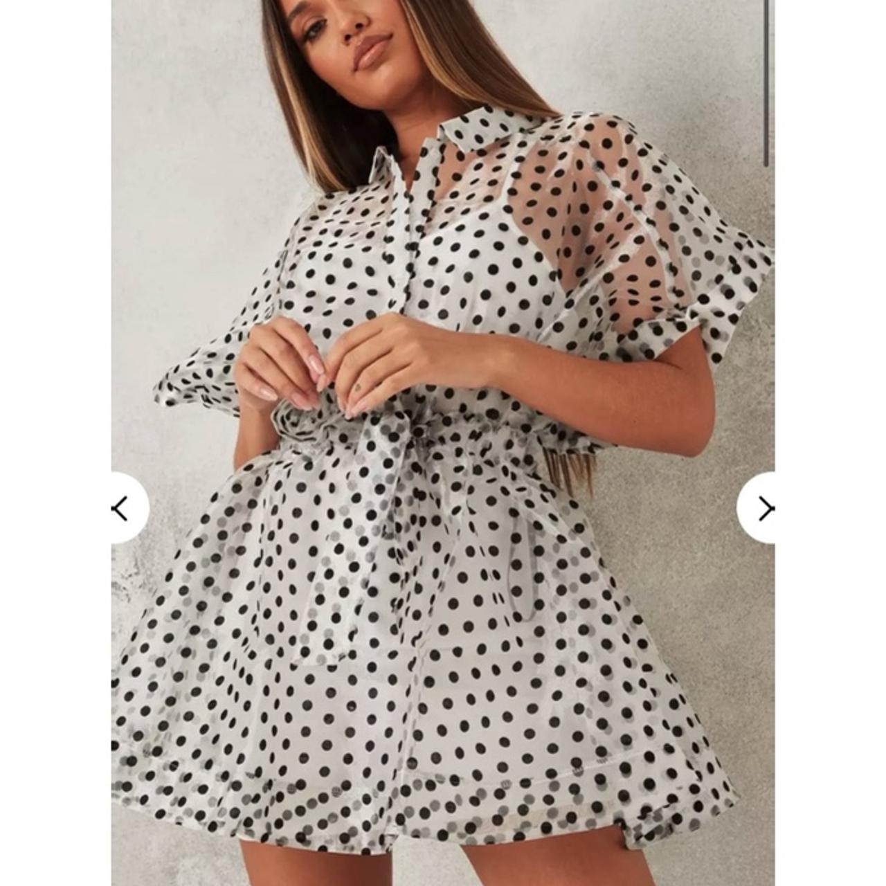 Polka dot hotsell dress missguided