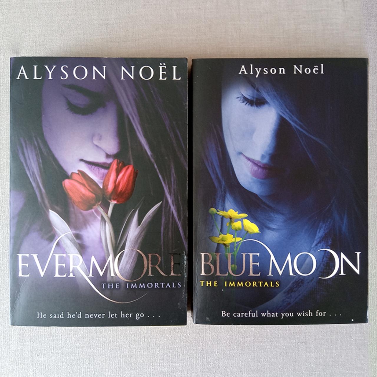 Evermore' and 'Blue Moon' by Alyson Noel; the first - Depop