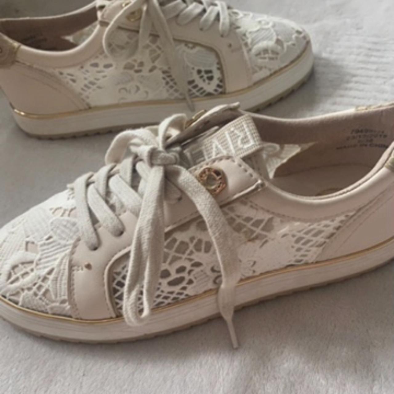 River island ladies white on sale trainers