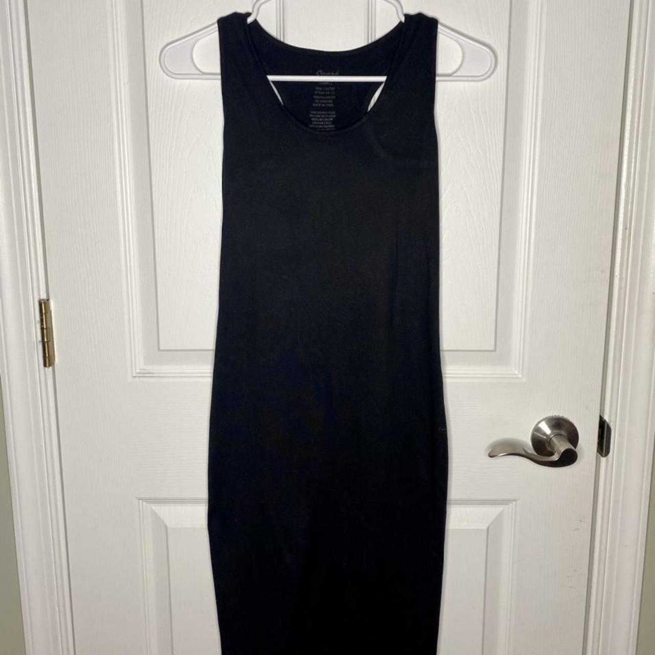 Black tight Maxi Dress🖤 This breathable back dress... - Depop