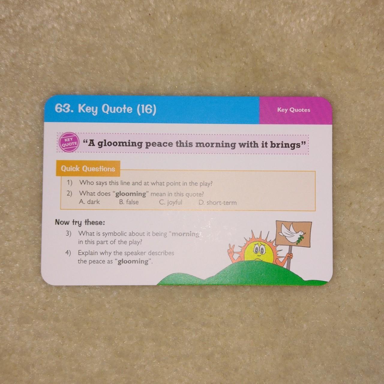 CGP Romeo and Juliet flashcards for AQA GCSE English... Depop