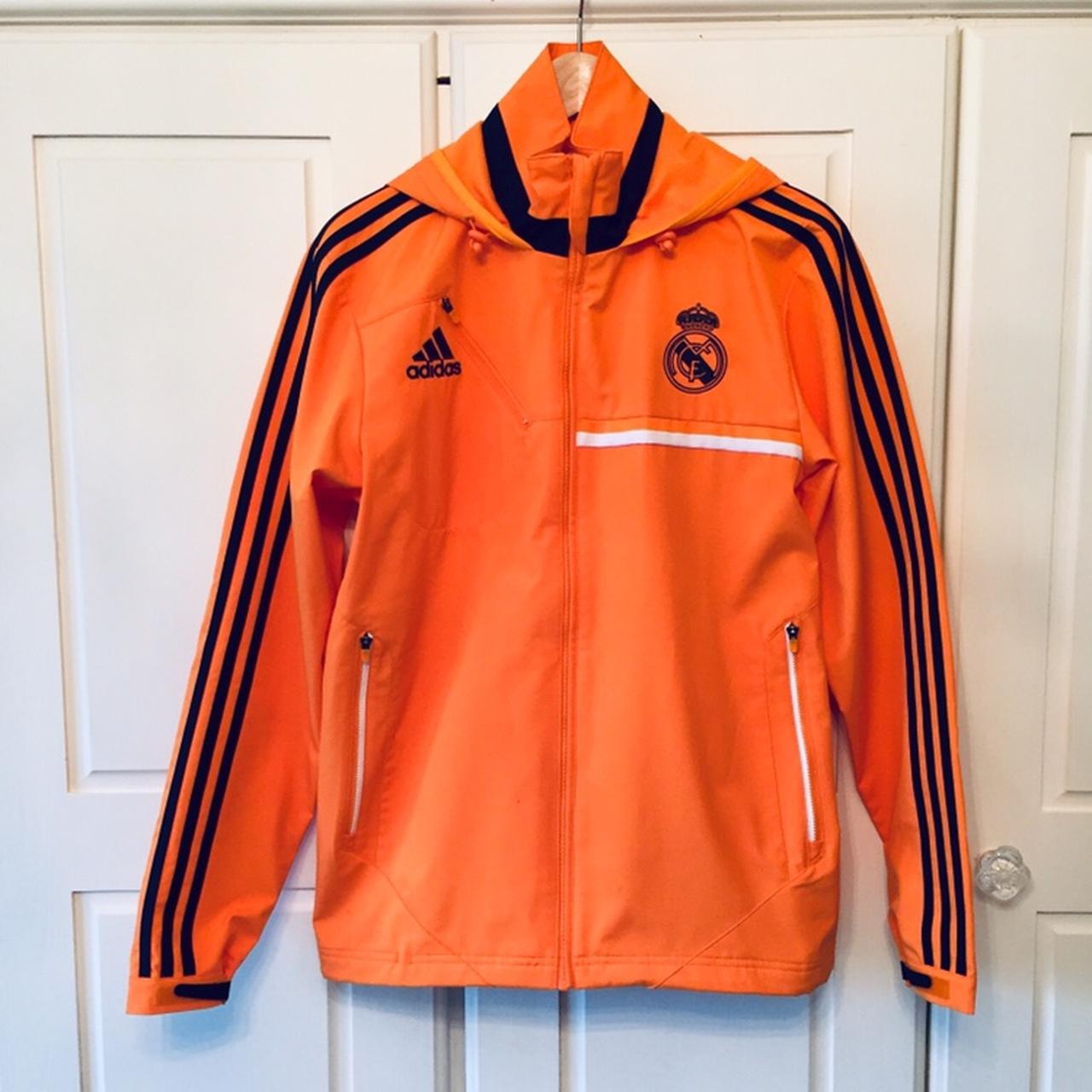 real madrid orange jacket