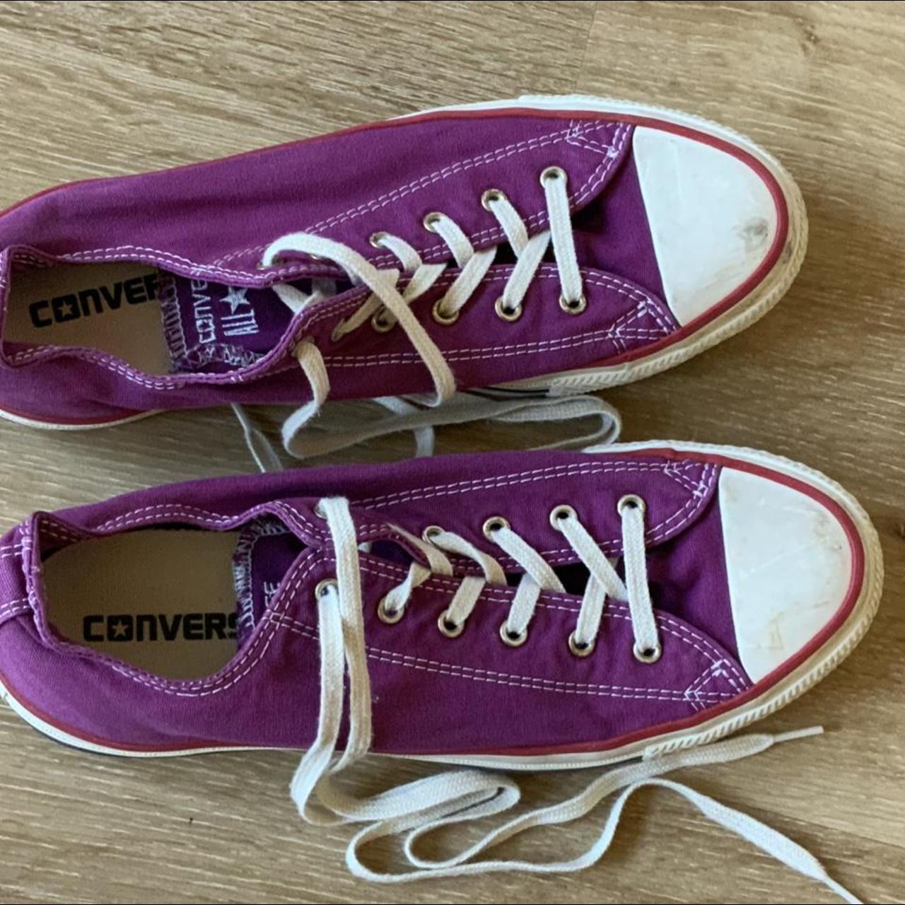 Ladies purple 2024 converse trainers