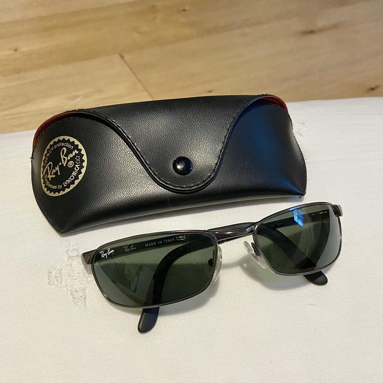Authentic 90s Ray Ban Sunglasses. Vintage sleek wire... - Depop