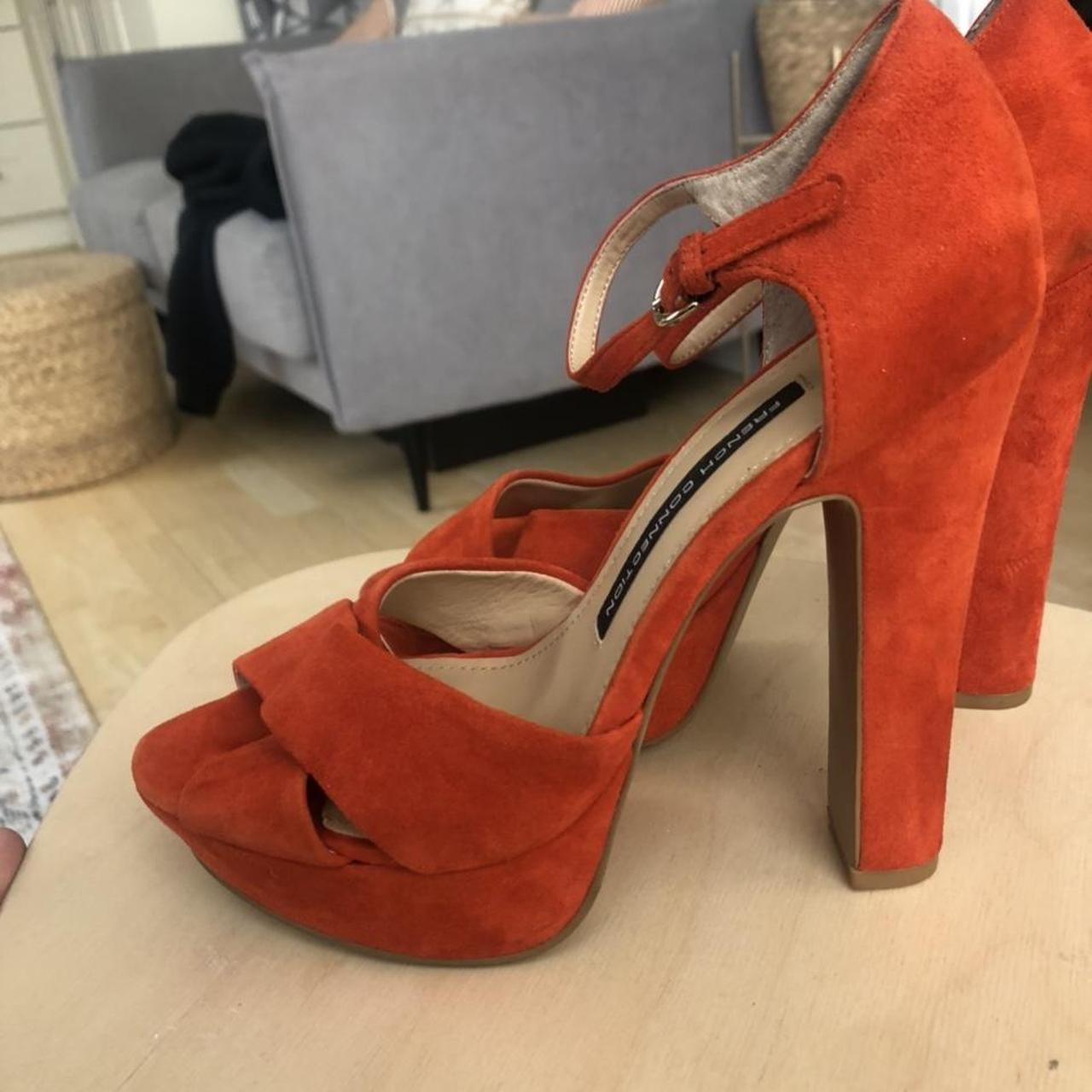 Burnt orange 2024 platform heels