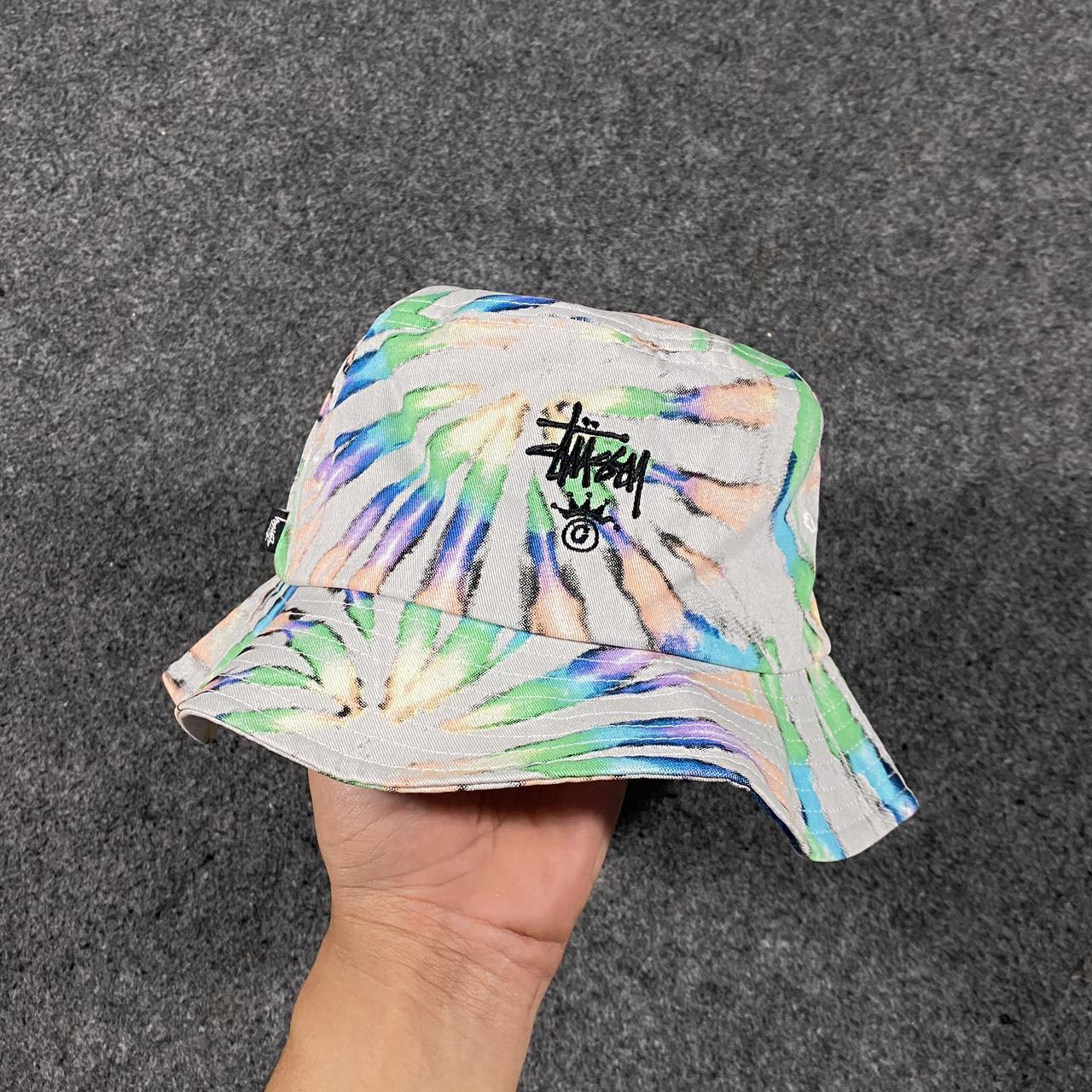 stussy tie dye bucket hat