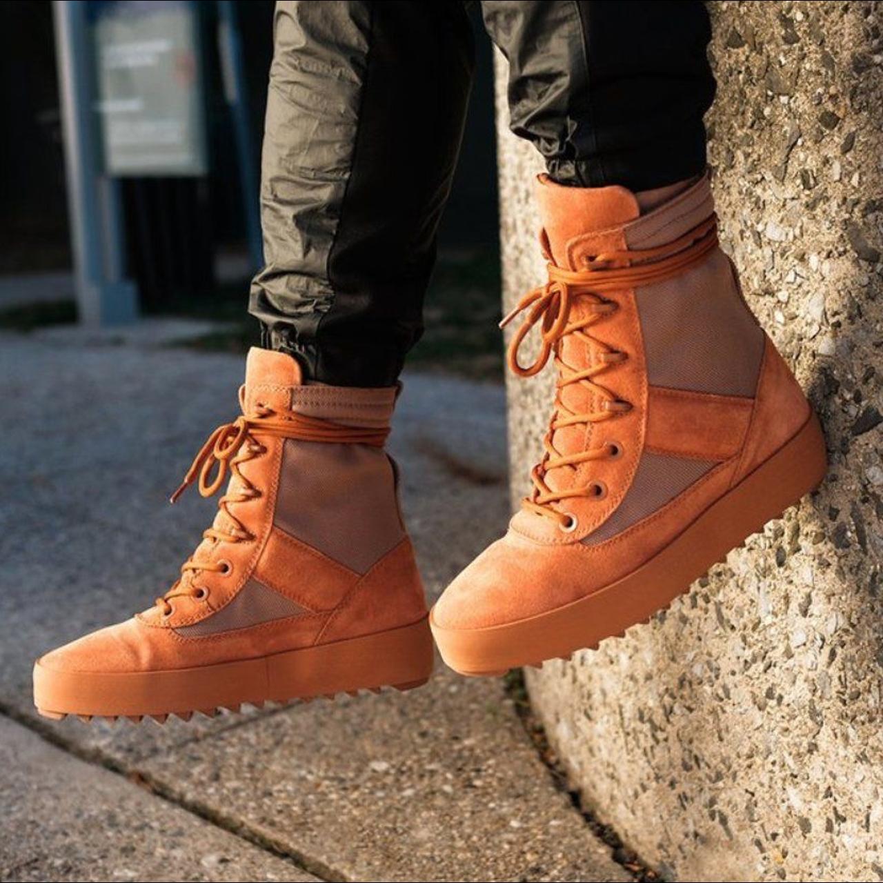 yeezy military boots orange