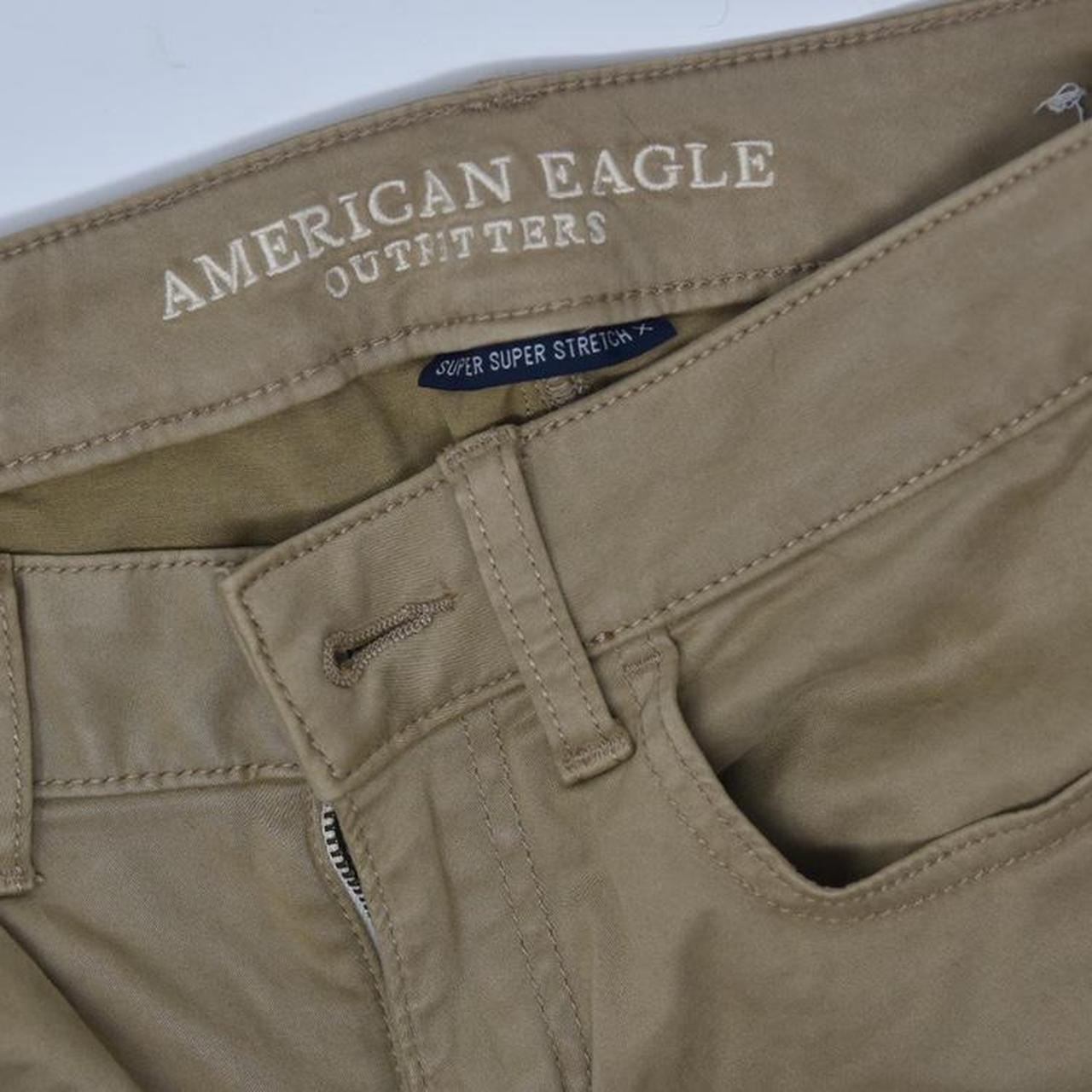 American Eagle Outfitters Women's Cream and Tan Leggings (2)