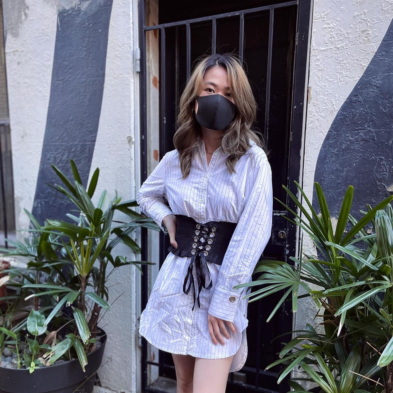 STYLENANDA Korean Fashion White Striped Depop