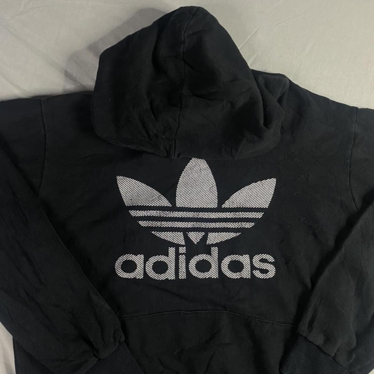 Vintage Adidas black zip up Hoodie ️Vintage... - Depop