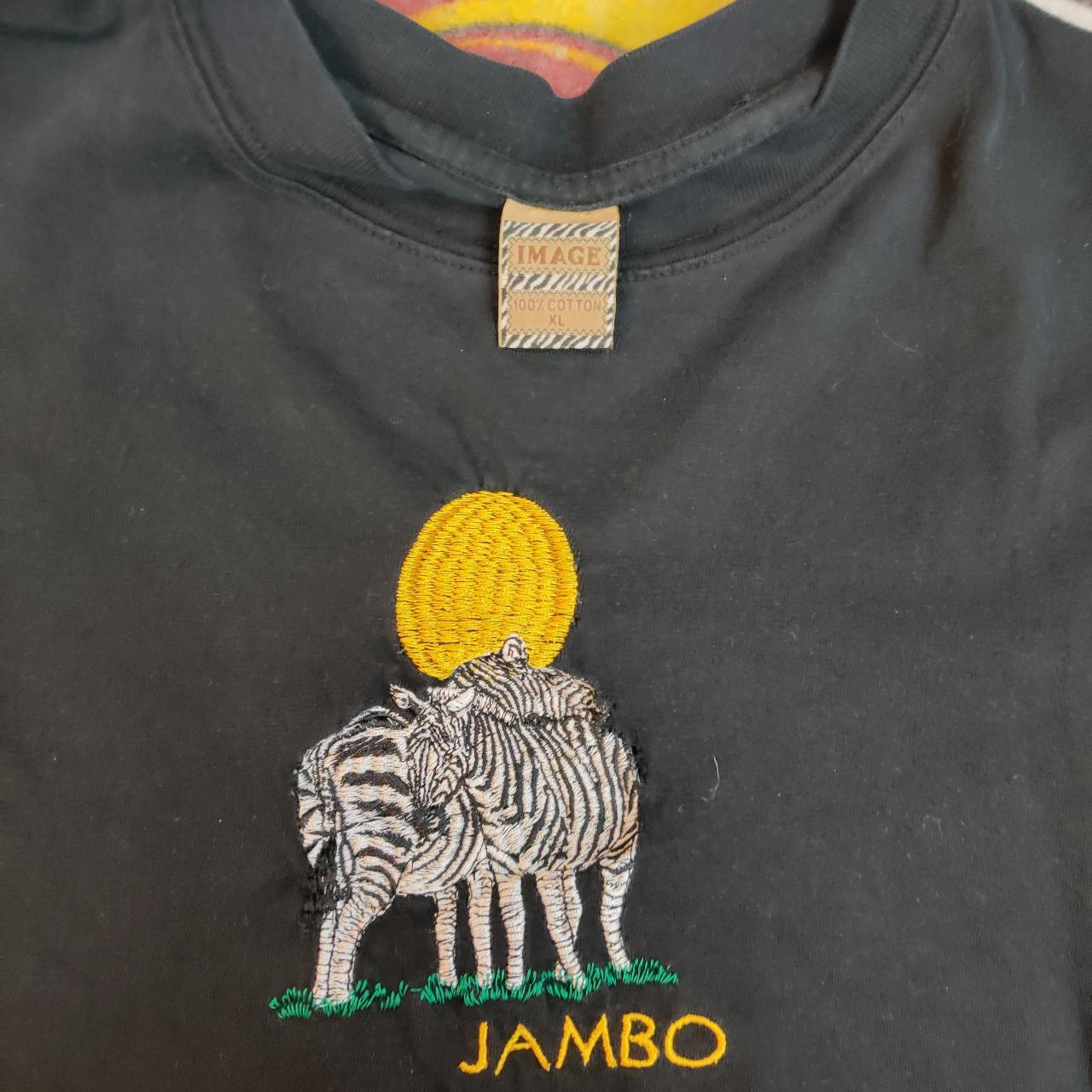 Product Image 2 - Vintage Embroidered Jambo Zebra T-Shirt
used