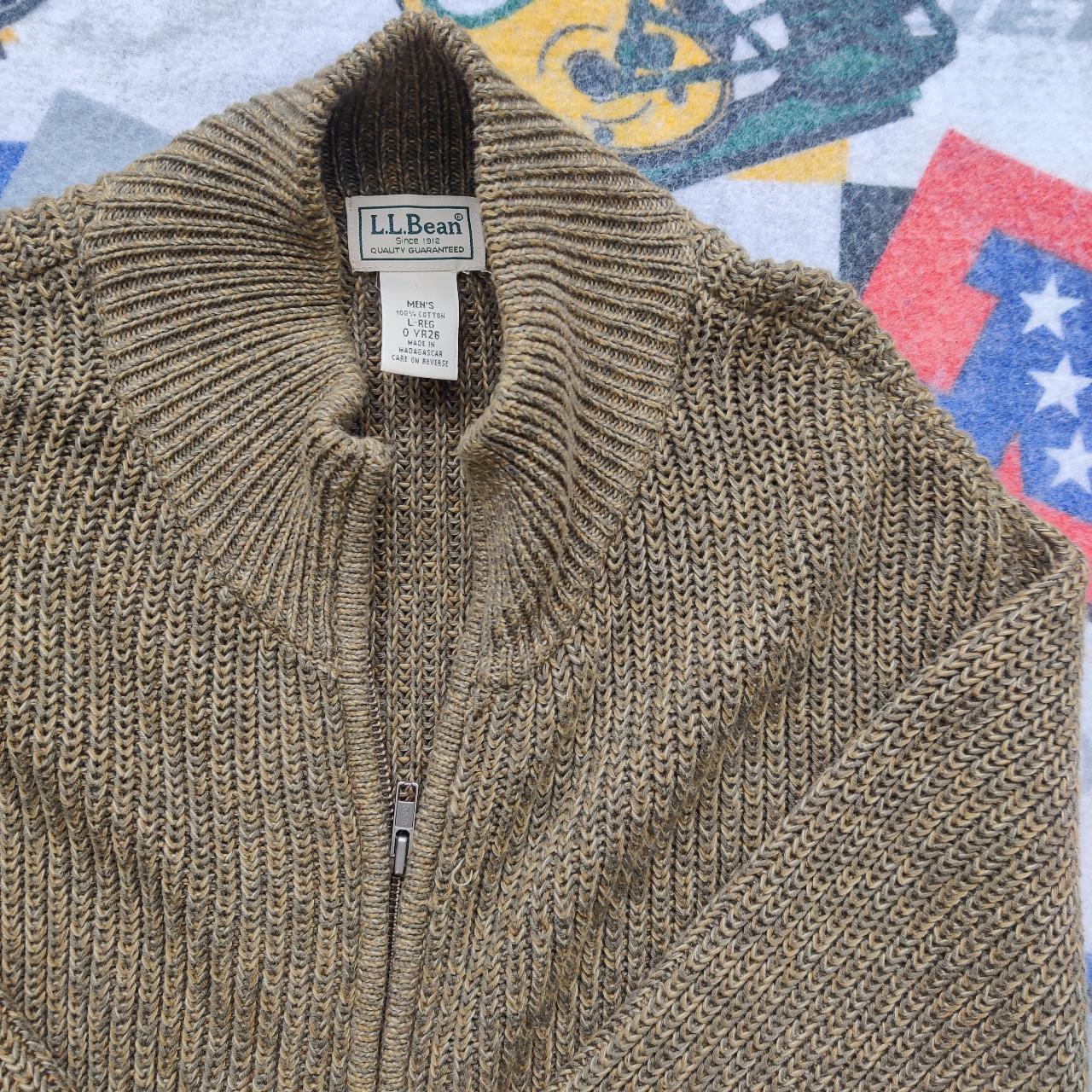 Vintage 90's L.L. Bean Full Zip... - Depop