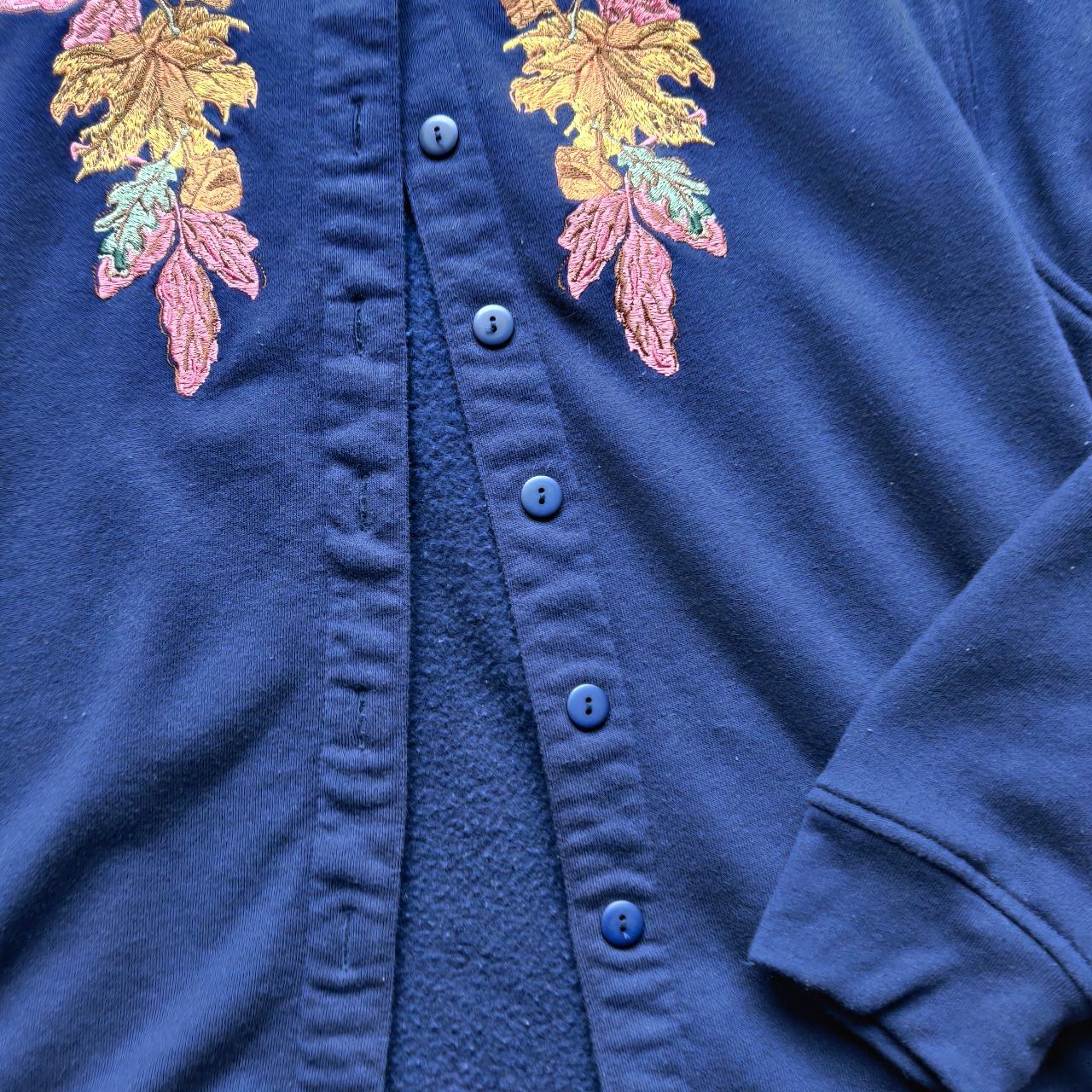 Product Image 3 - Vintage 90's Embroidered Leaves Cardigan