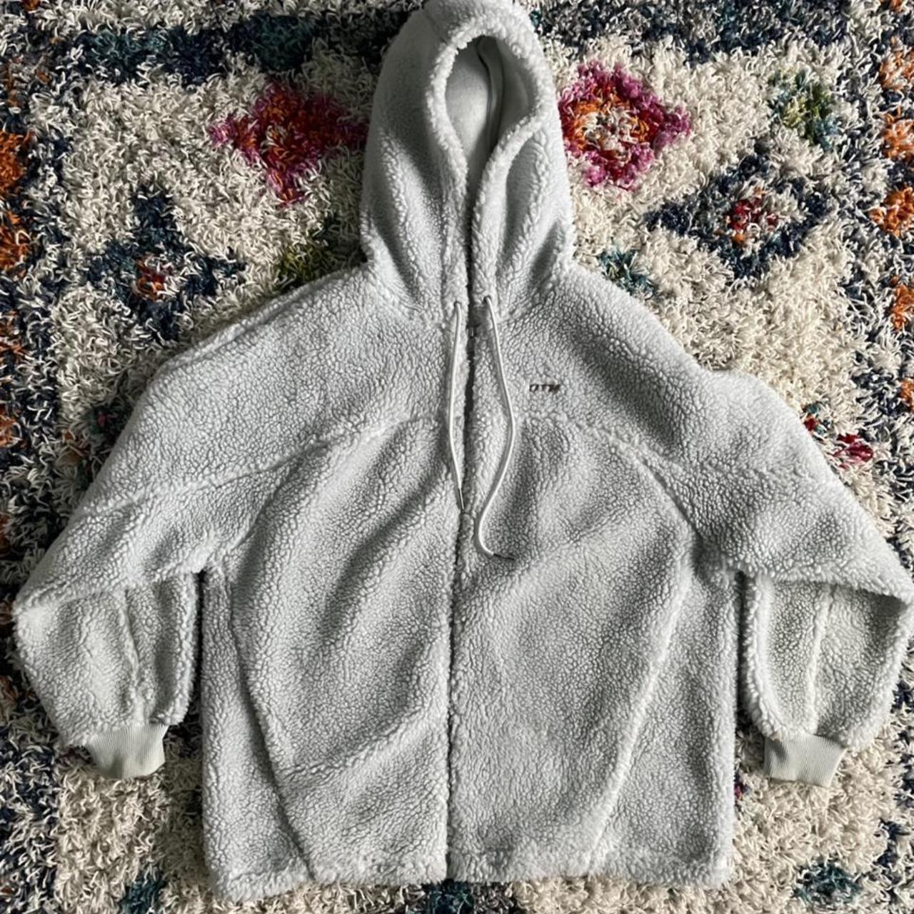 KITH Ice blue teddy jacket, fits like a medium,... Depop