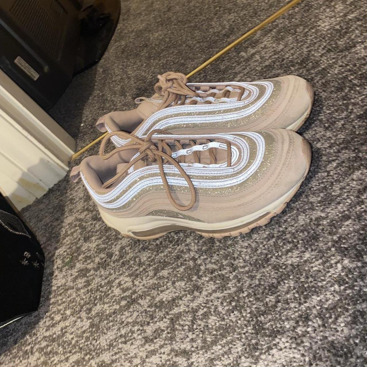 pink glitter nike trainers