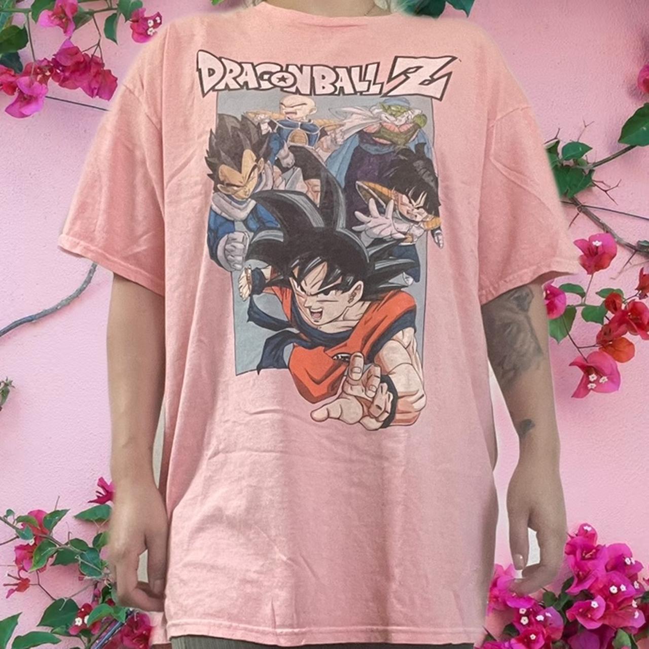 pink dragon ball z shirt