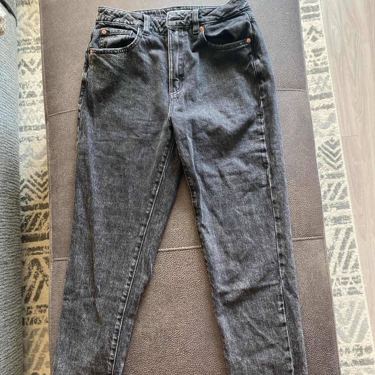 Garage mom jeans in grey/black color size 7! Only... - Depop