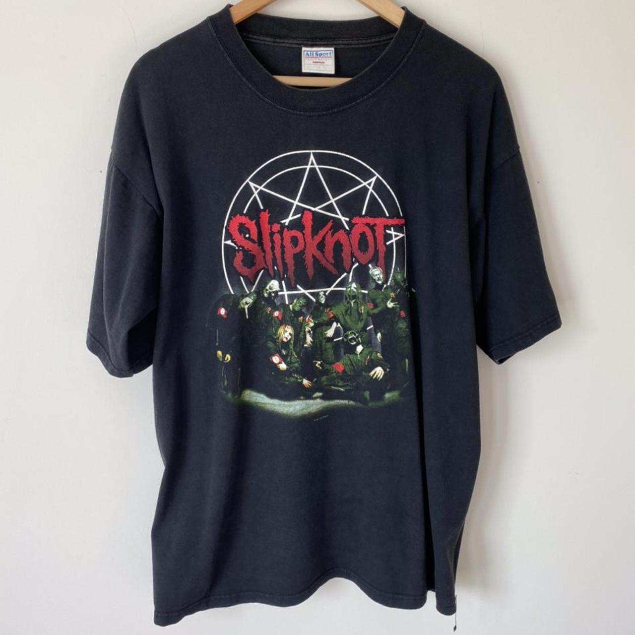 Vintage 2001 Slipknot Double Sided Band Tee Shirt Depop 7786