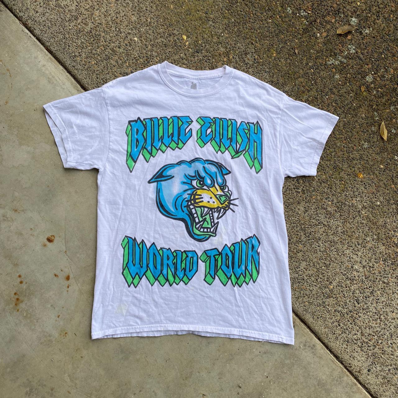 🏴‍☠️🌲 Billie Eilish 2019 World Tour T-Shirt 🌲🏴‍☠️ Size:... - Depop