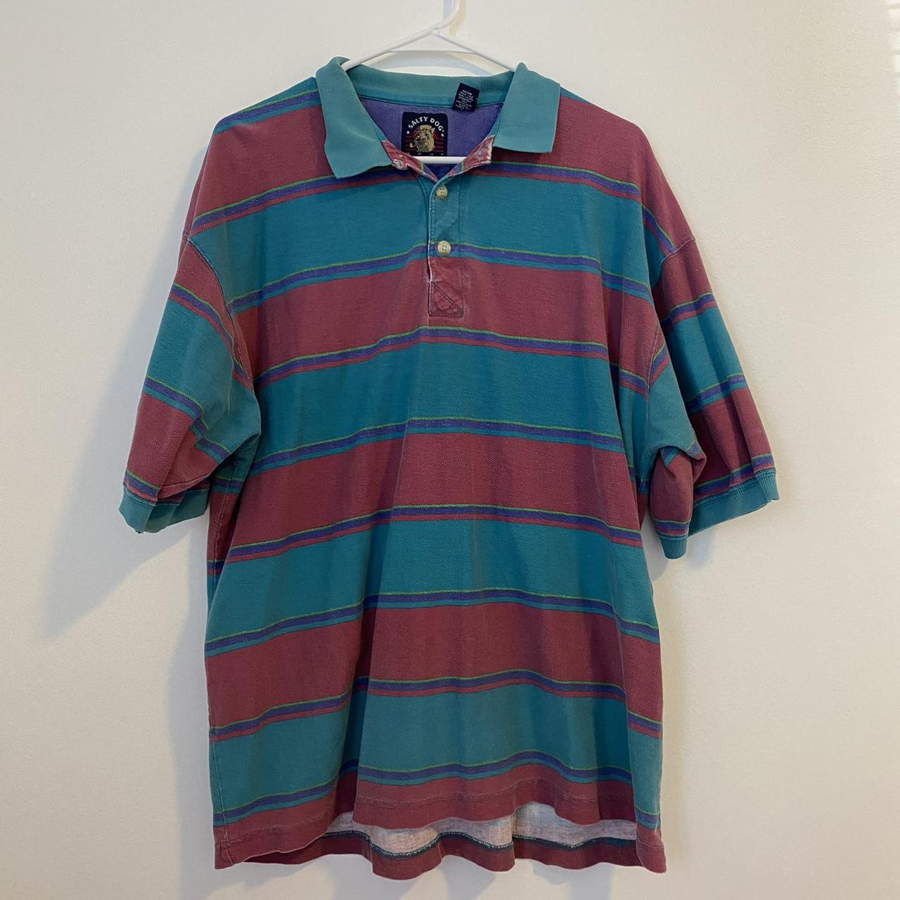 Vintage Striped Shirt 🐻 Size: Mens Large In very... - Depop