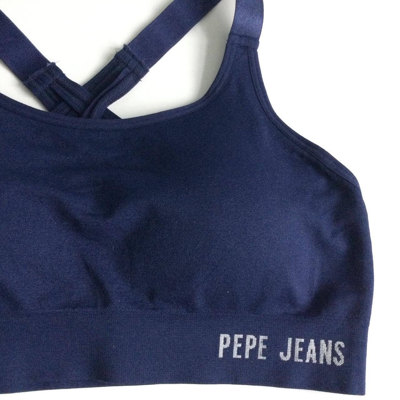 Pepe Jeans seamless bra in navy