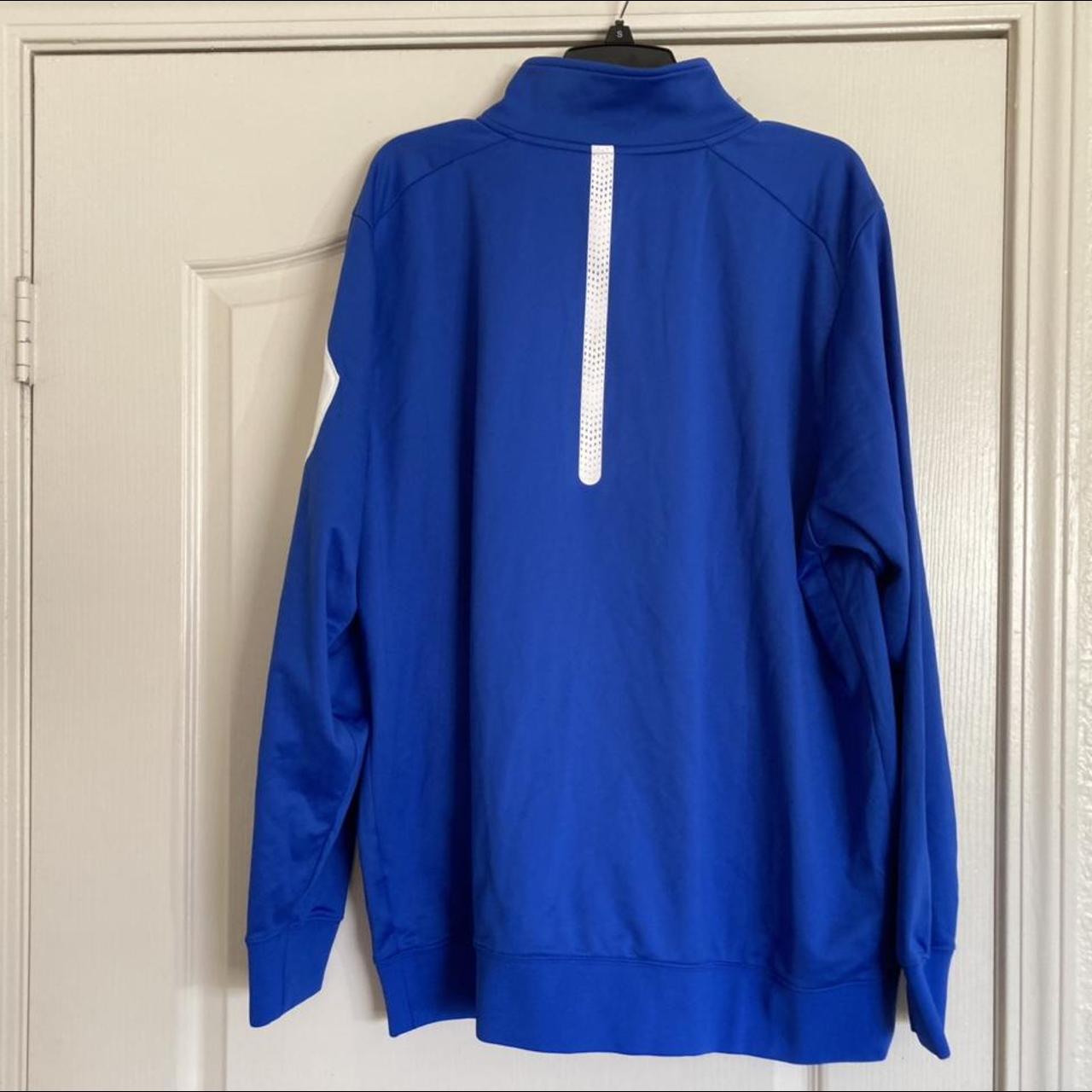 Nike Men's Blue and White Jacket | Depop