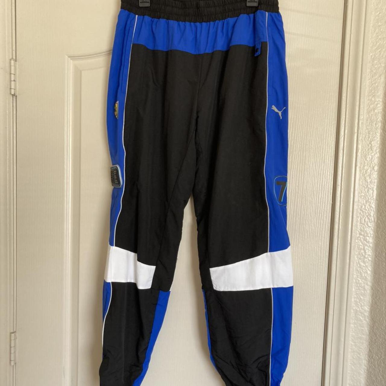 Puma Scuderia Ferrari Street Woven Pants Mens Breathable - Blue - Size XL |  eBay