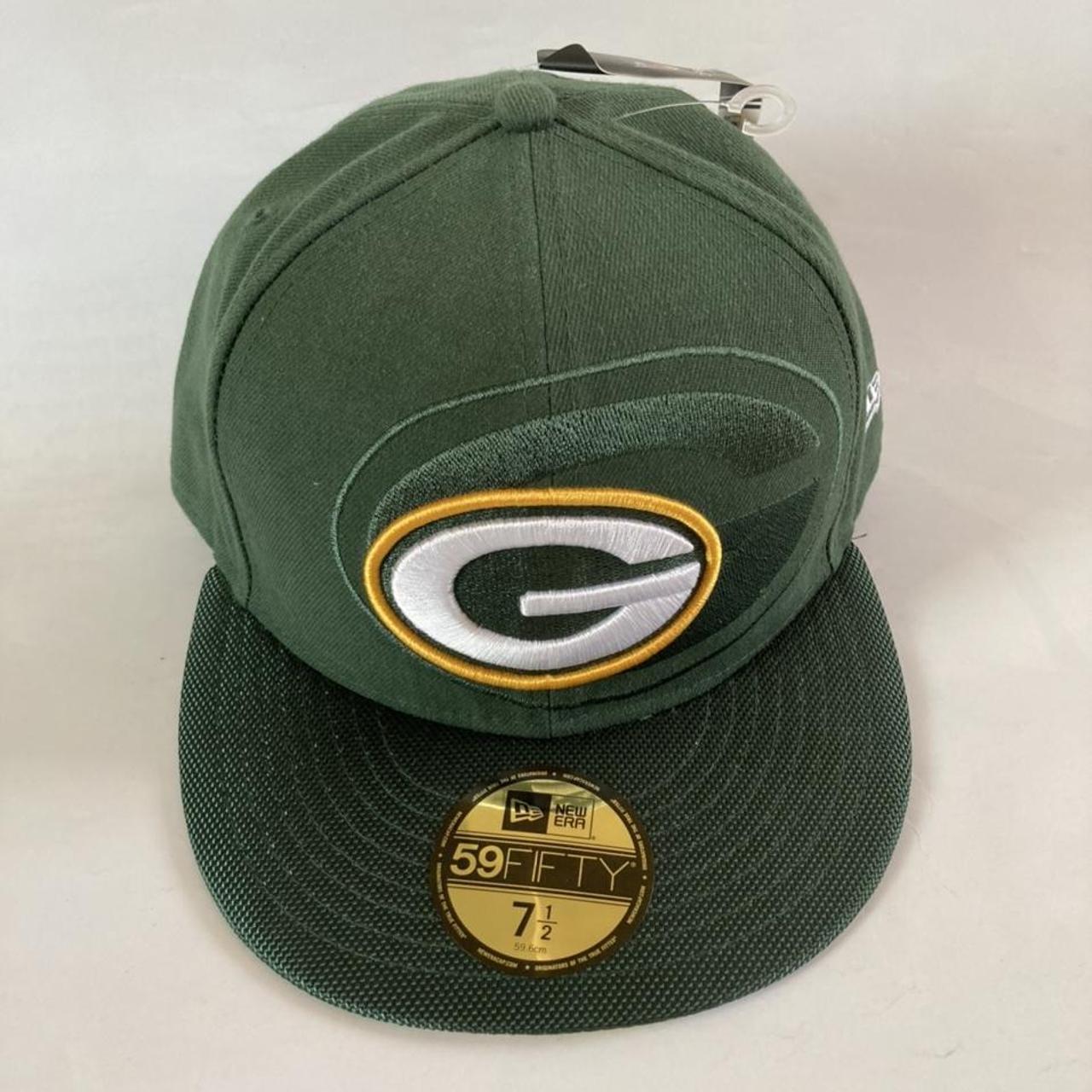 Green Bay Packers Fitted Hat Cap - Size 7 1/2 - 59Fifty New Era