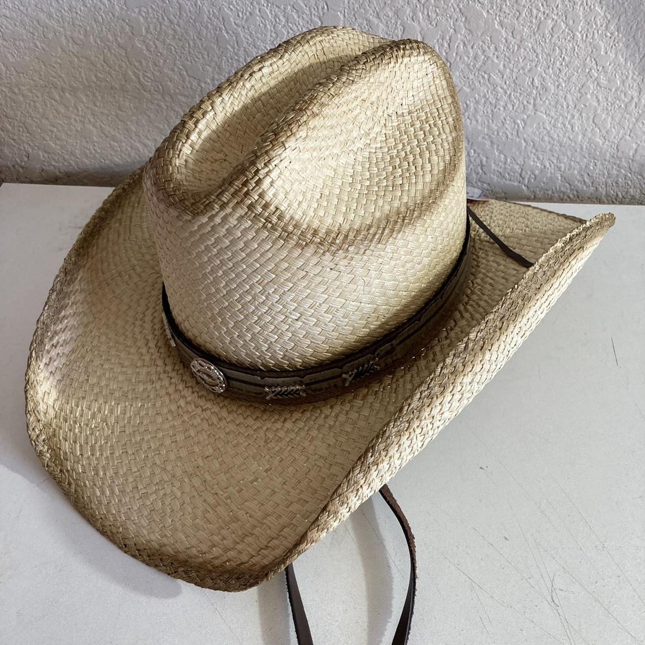 Bullhide Straw Cowboy Hat Trail Boss Panama... - Depop