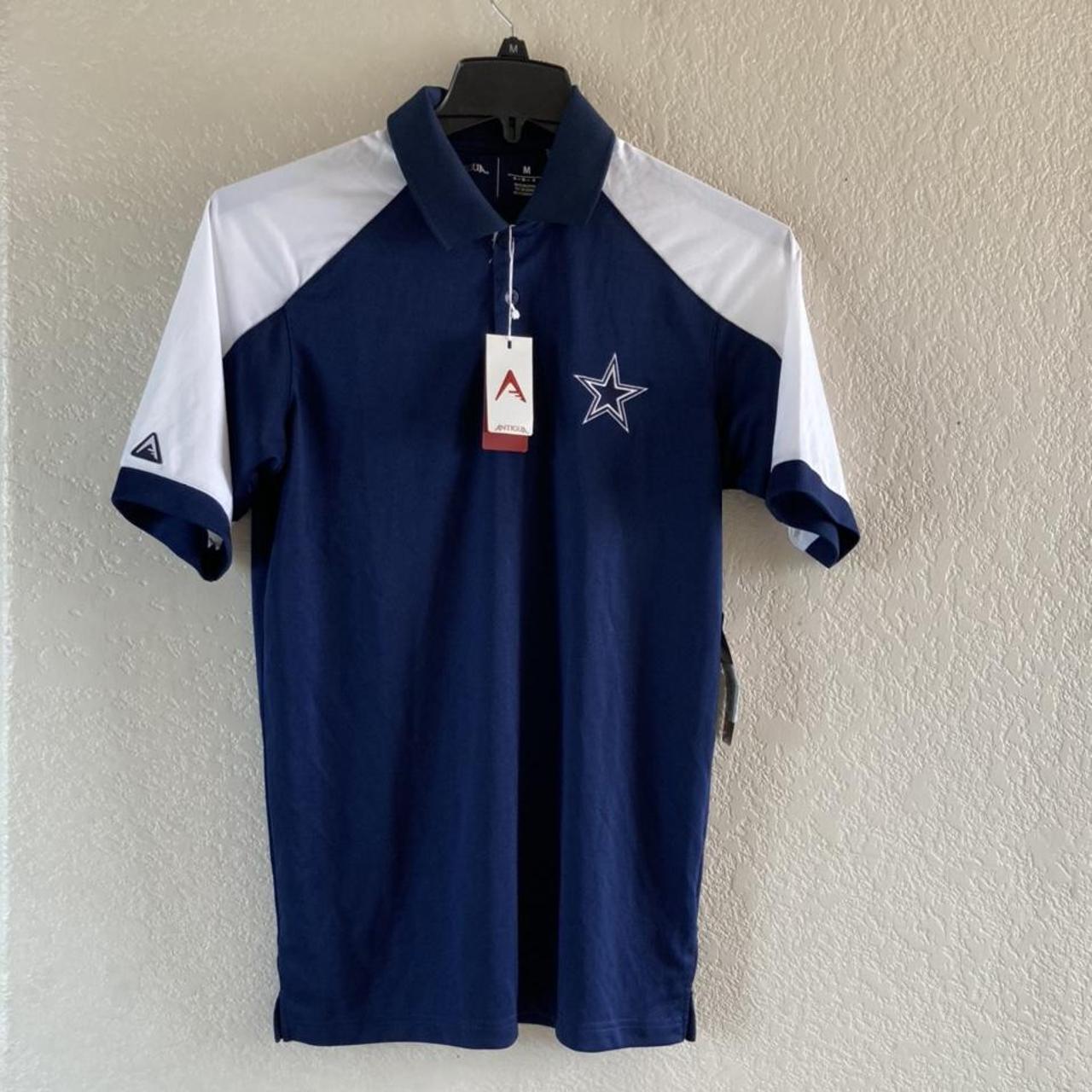 : NFL Dallas Cowboys Mens Antigua Century Polo, White