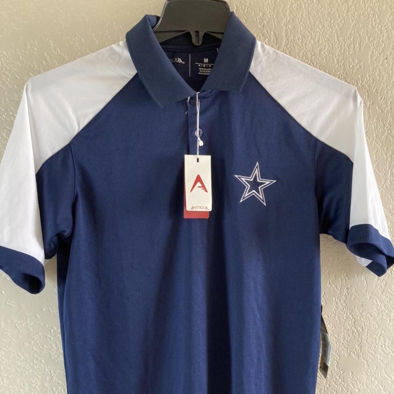 : NFL Dallas Cowboys Mens Antigua Century Polo, White