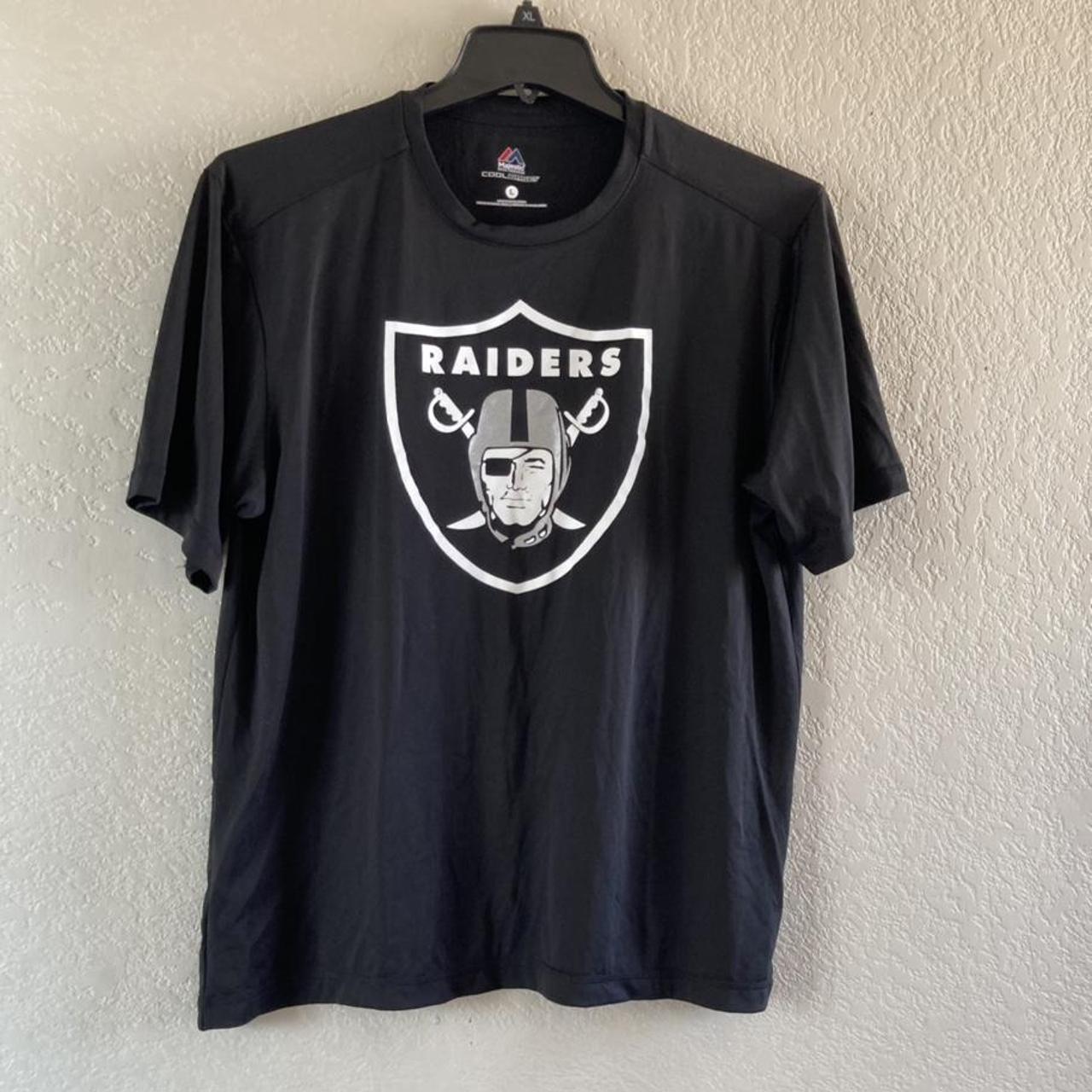 Majestic Nfl Las Vegas Raiders Vintage Tee in Black