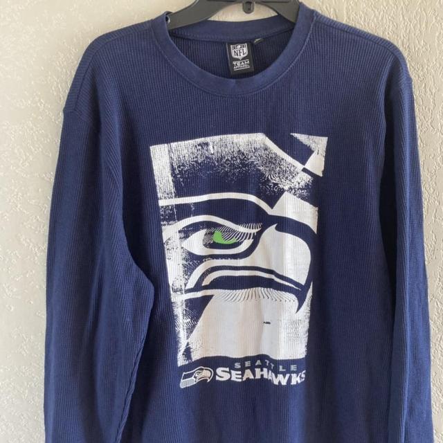 NFL Team Apparel Seattle Seahawks Adjustable Blue - Depop