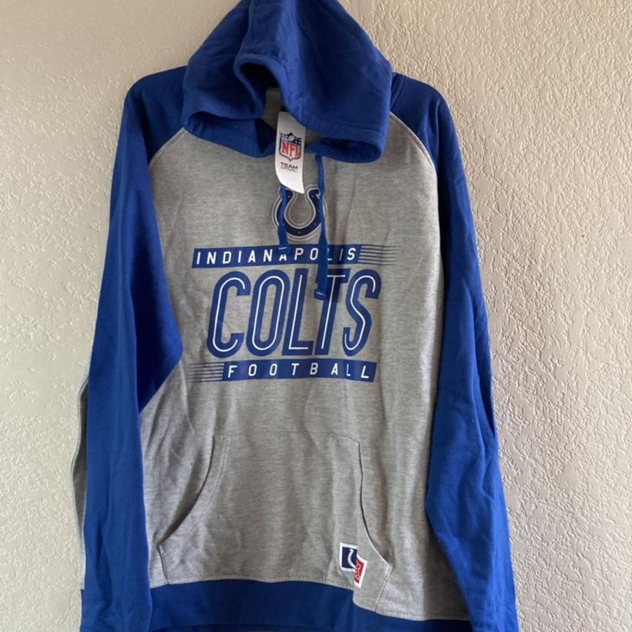 NFL Team Apparel Indianapolis Colts Hoodie Blue - - Depop