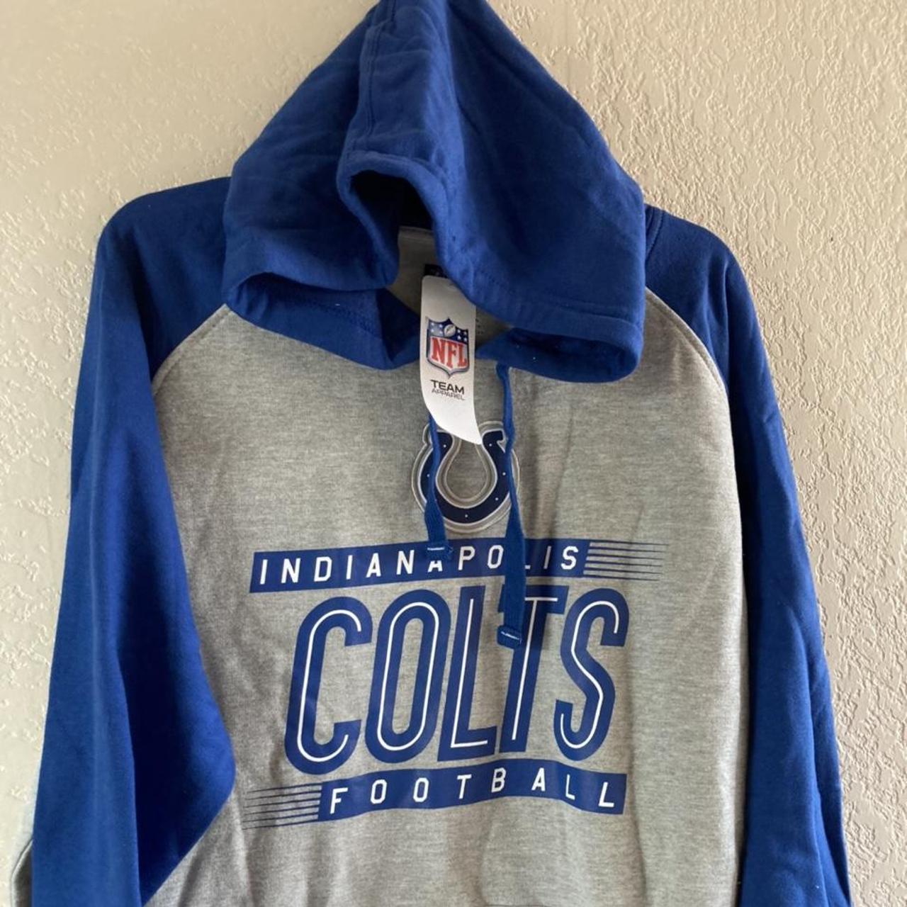 NFL Team Apparel Indianapolis Colts Hoodie Blue - - Depop