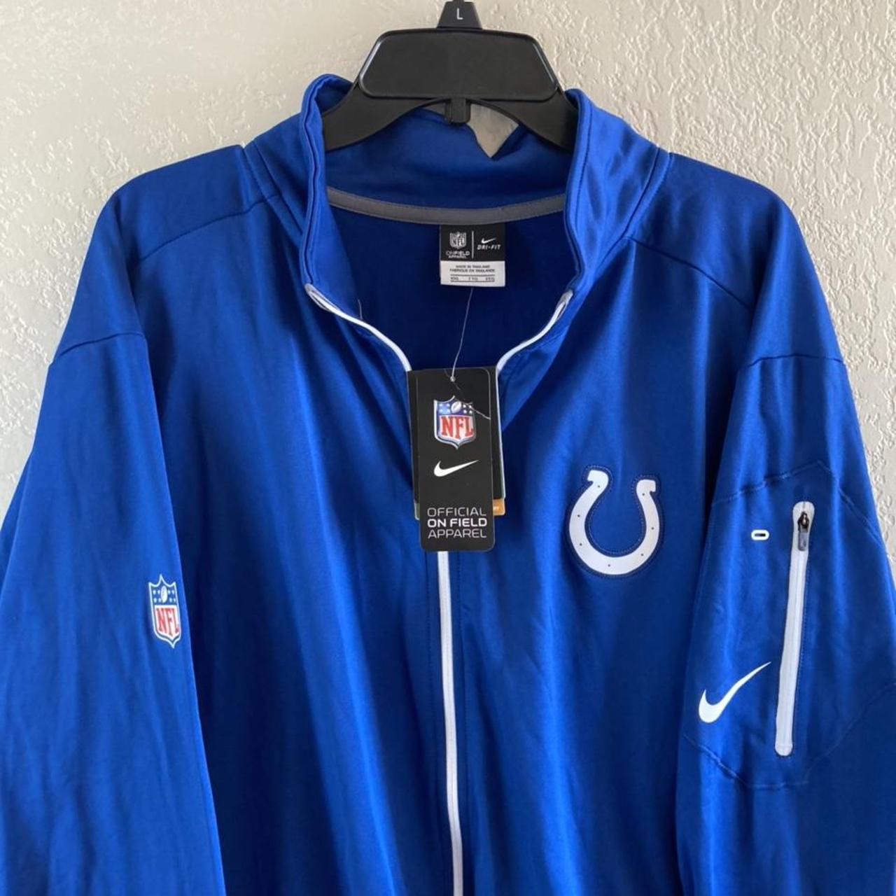 Nike INDIANAPOLIS COLTS Men's Empower Blue Full... - Depop