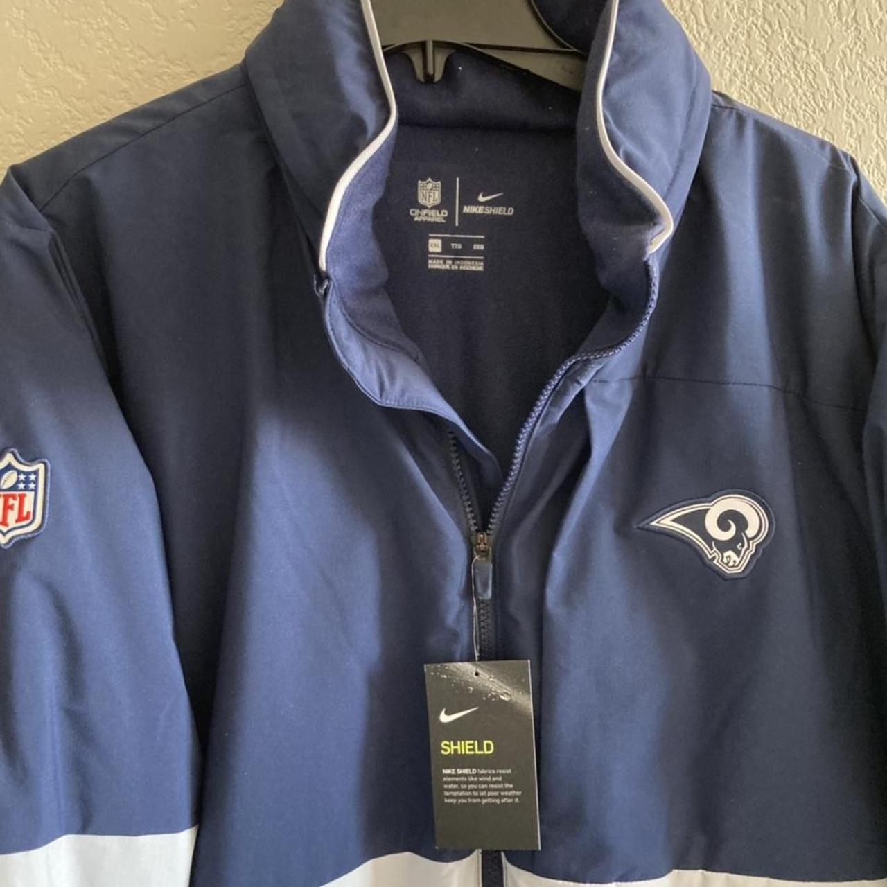 NFL on field apparel Nike Los Angeles rams full zip - Depop