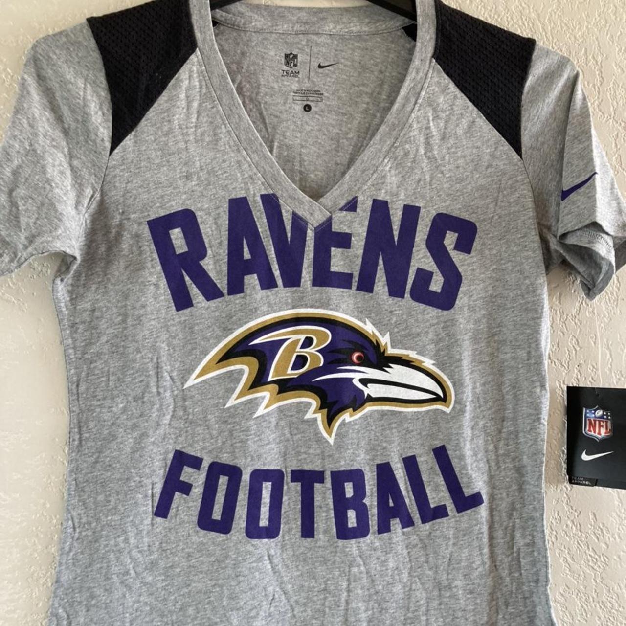 Nike NFL Team Apparel Women's Shirt Baltimore Ravens - Depop