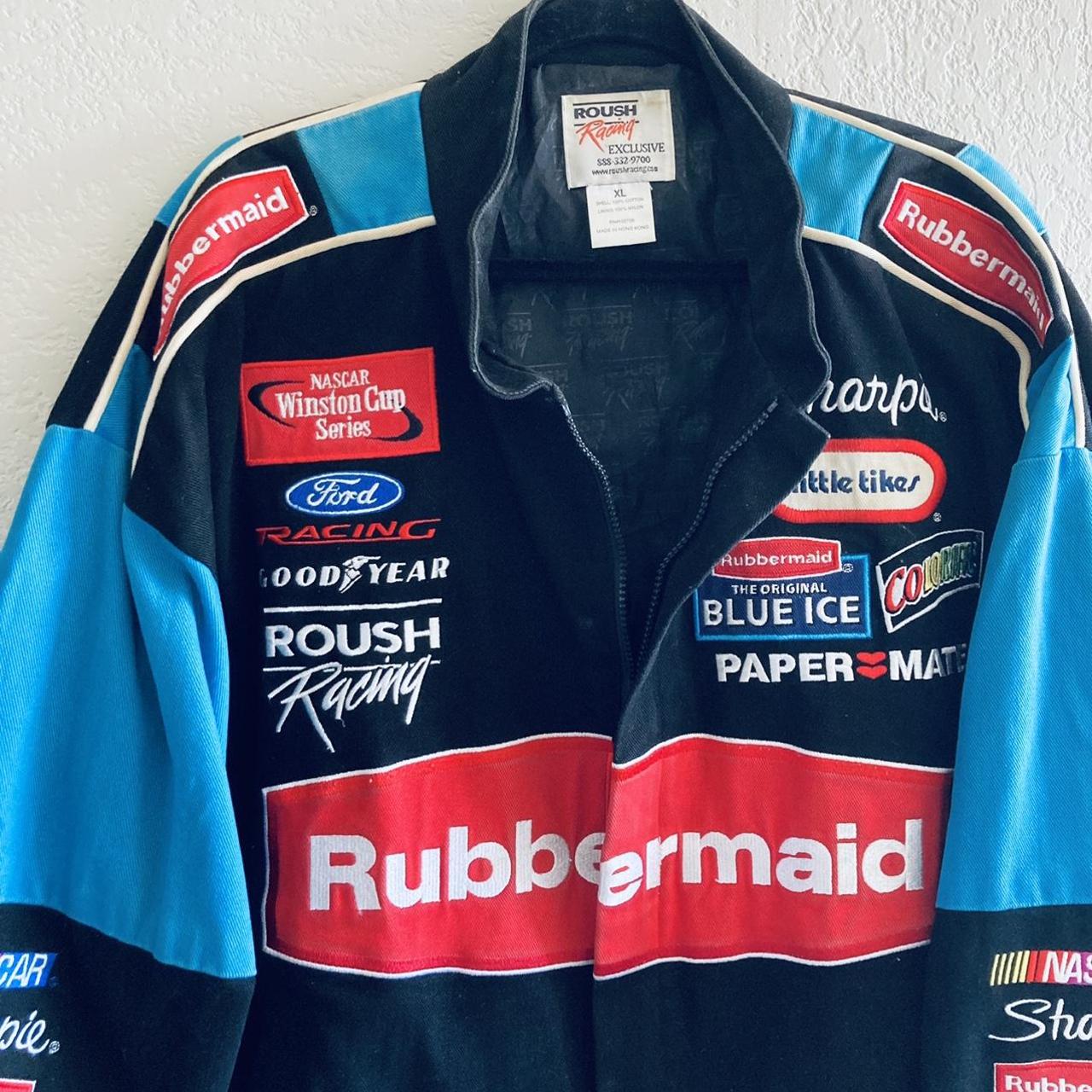 NASCAR Roush Racing Kurt Busch Rubbermaid Jacket... Depop