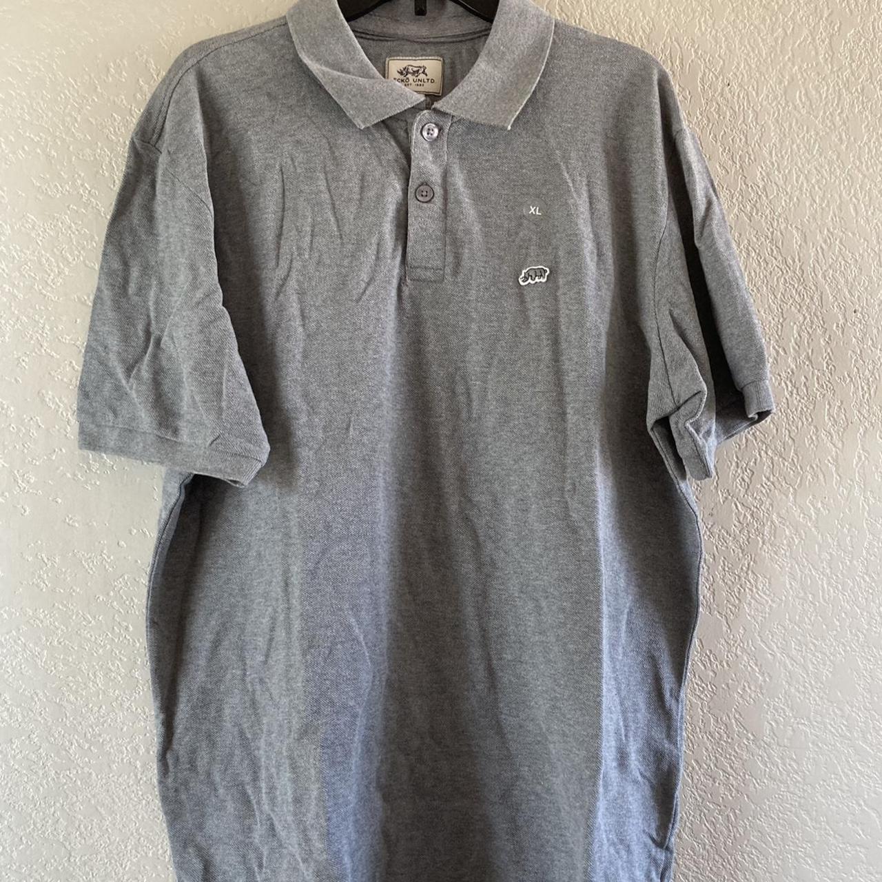 Ecko Unltd. Men's Grey Polo-shirts | Depop