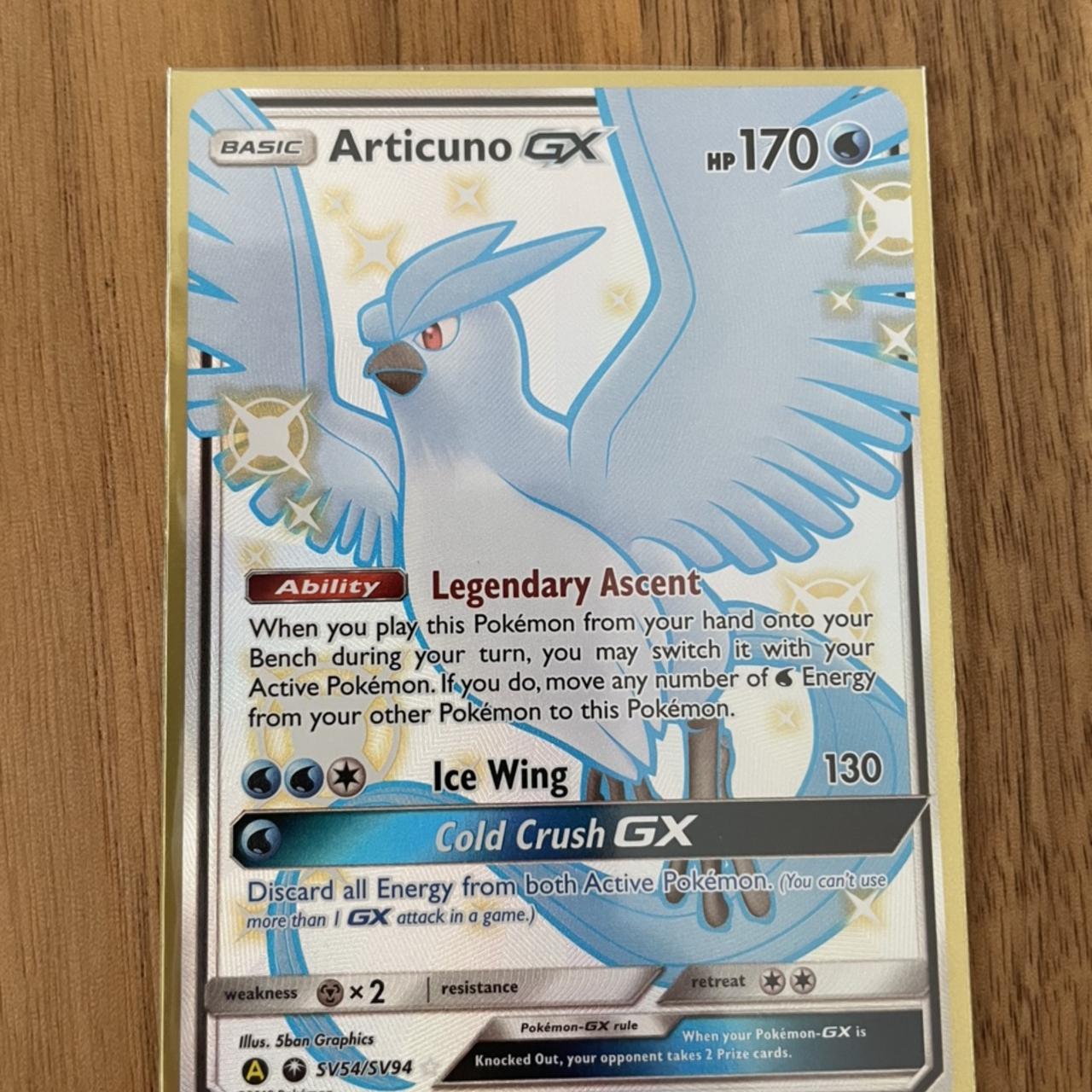 Pokemon Articuno GX shiny ♦️shining fates ♦️Full - Depop