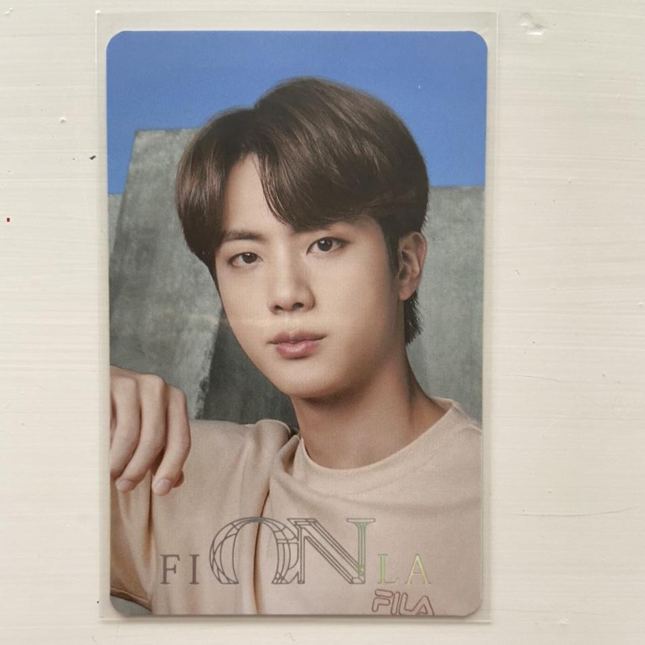 Jin Fila Photocard. Great Condition, Official - Depop